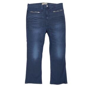 Point Sur x J Crew Boot Cut High Waisted Zip Pocket Jeans Size 27